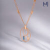 Light weight gold pendant set