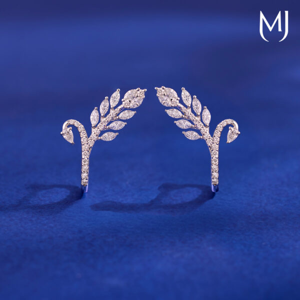 Light weight real diamond earrings