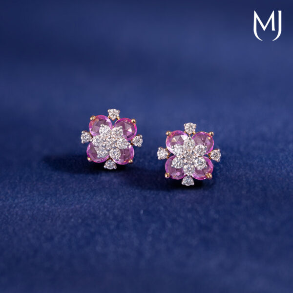 Light weight real diamond earrings