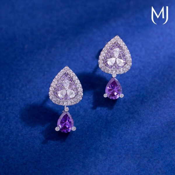Light weight real diamond earrings