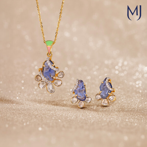 Polki pendant set