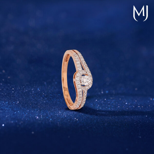 Light weight real diamond ring
