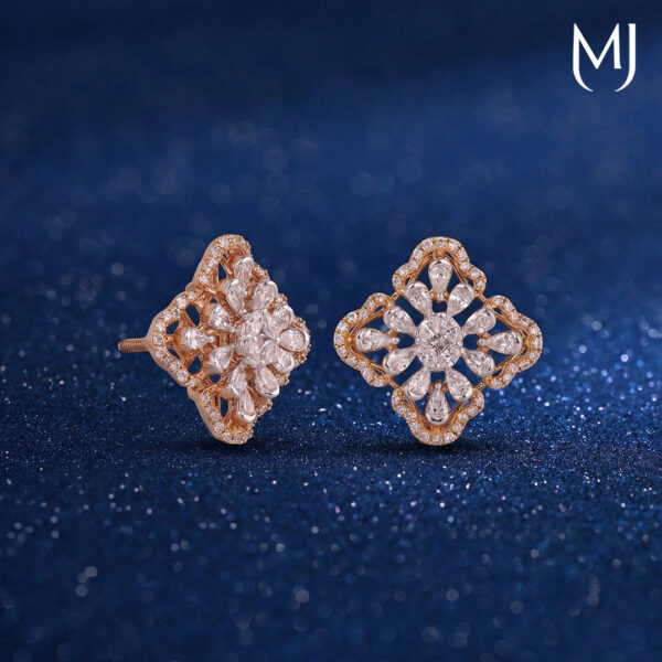 Real diamond earrings