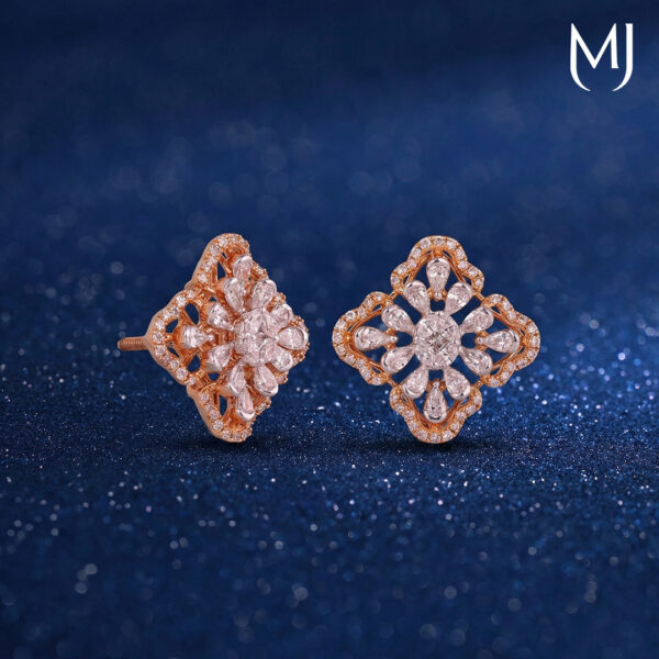 Real diamond earrings