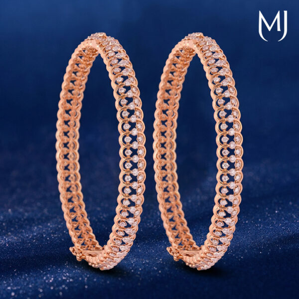 Real diamond bangles