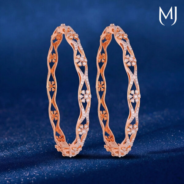Real diamond bangles