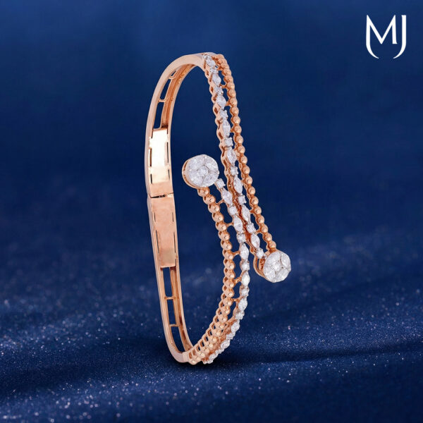 Light weight real diamond bracelet