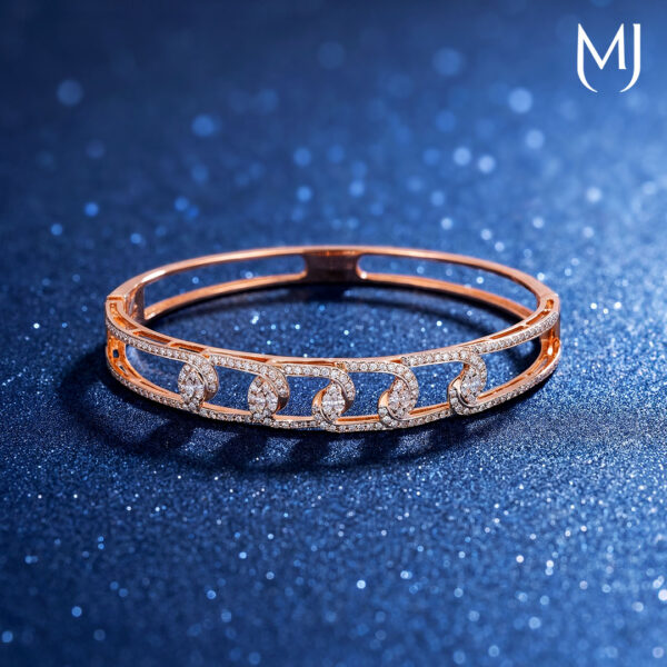 Light weight real diamond bracelet