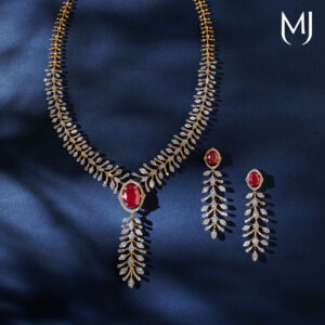 Real Diamond Necklace Set 