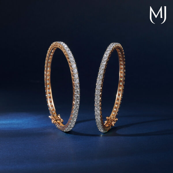 Real diamond bangles