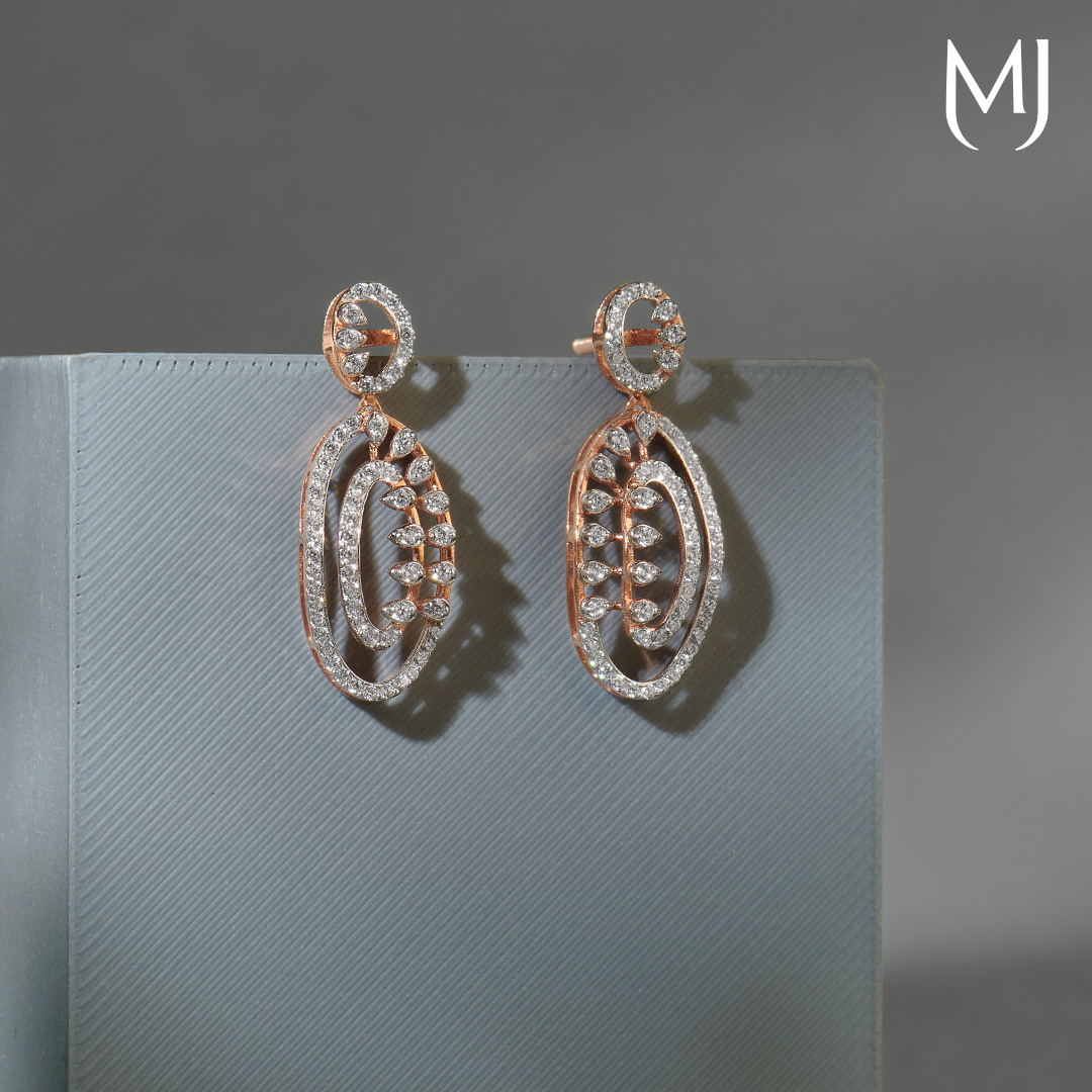 Gold earrings
