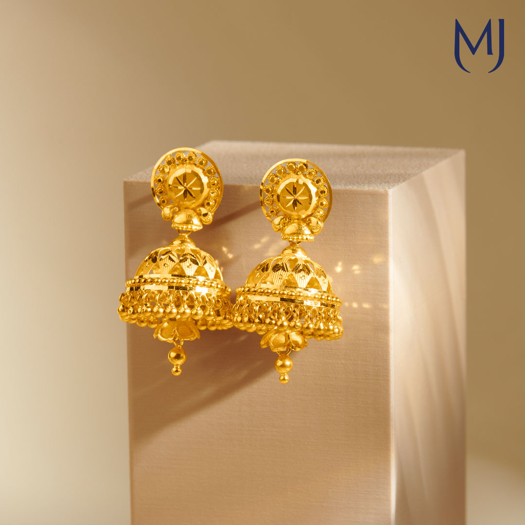 Gold earrings