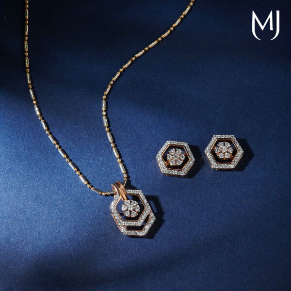 Real Diamond Pendant Set