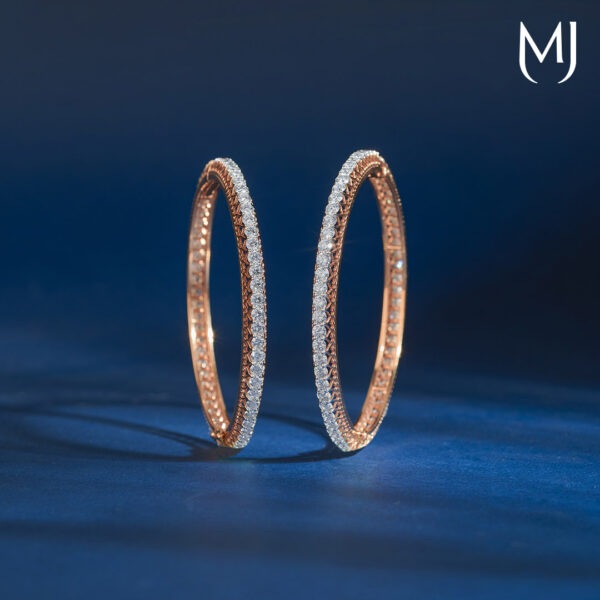 Real diamond bangles