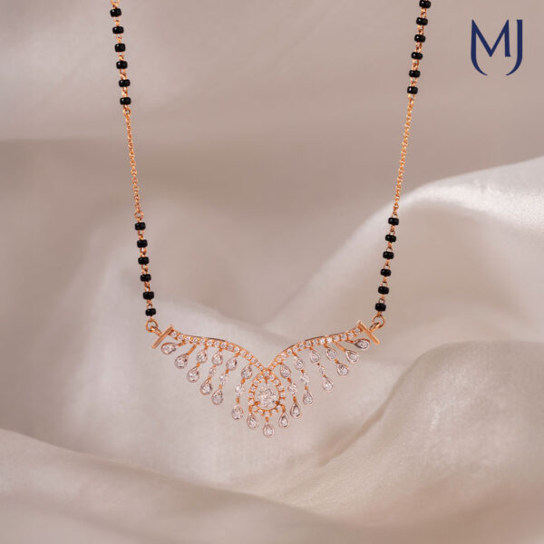 Real diamond mangalsutra