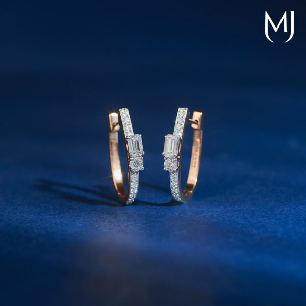 Real diamond earrings