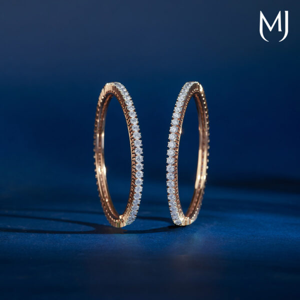 Real diamond bangles