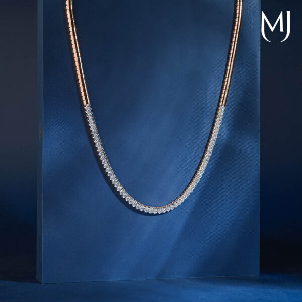 Real diamond necklace set