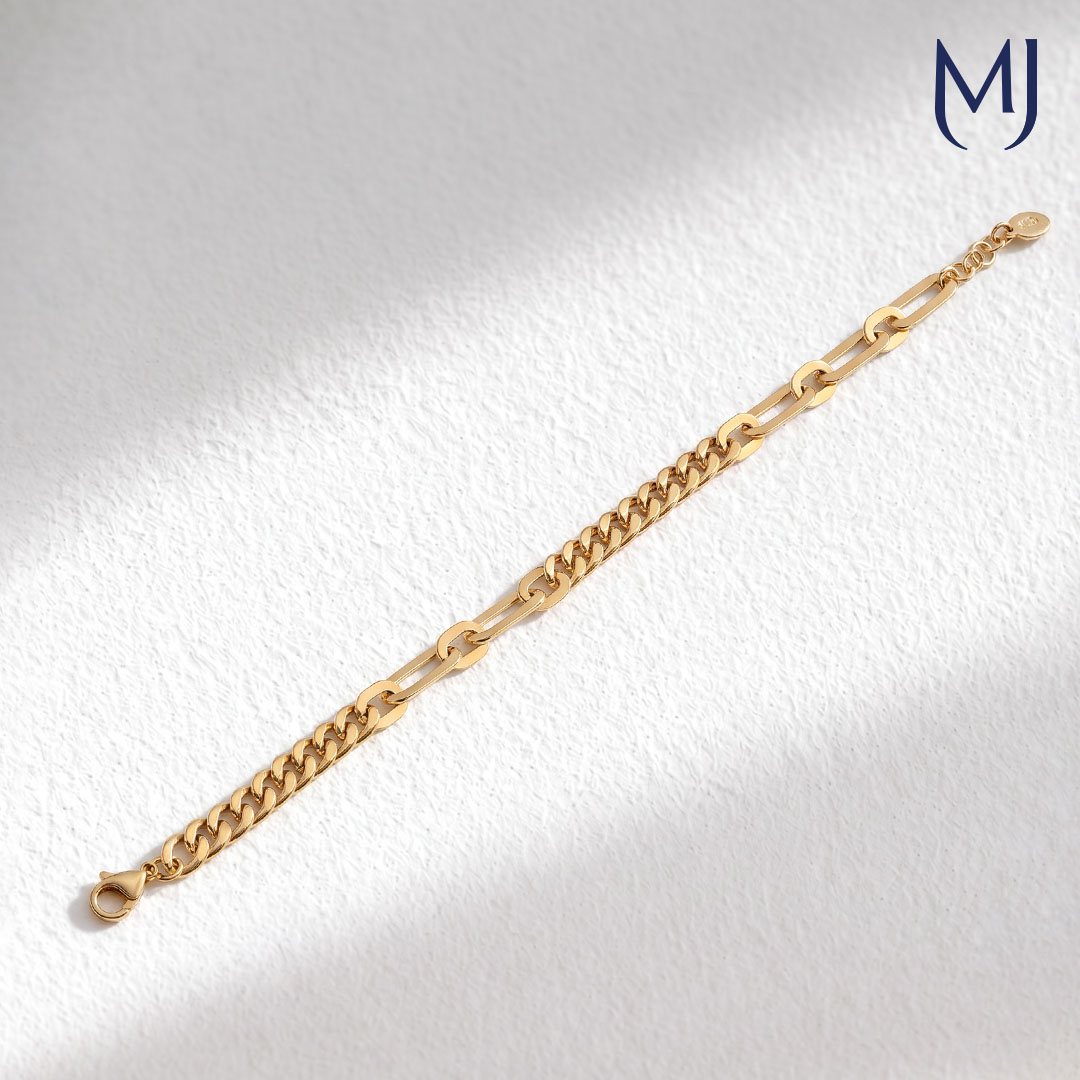 Light weight gold bracelet