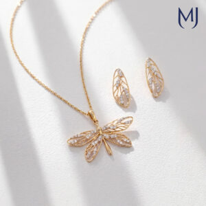 Light Weight Gold Pendant Set