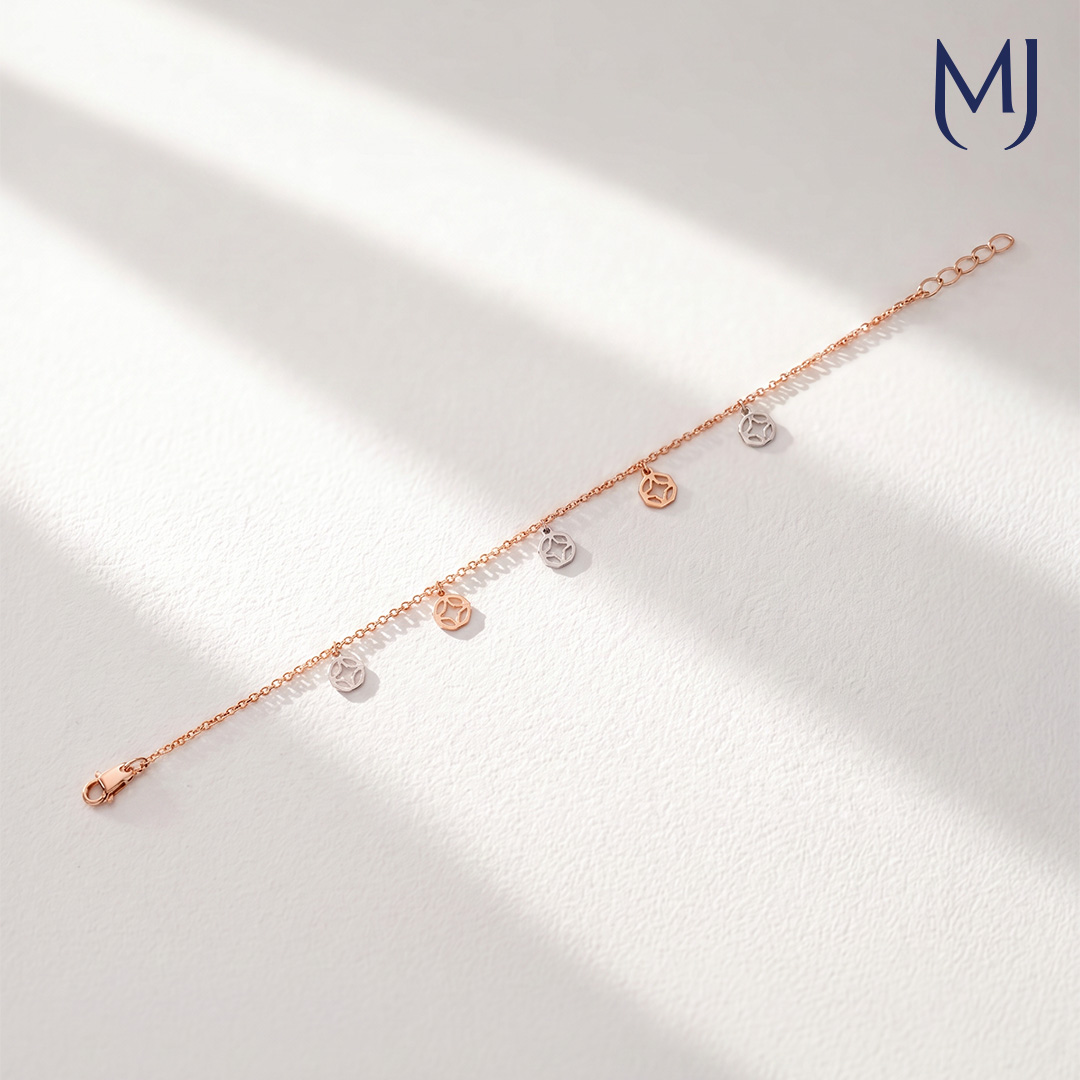 Light weight gold bracelet