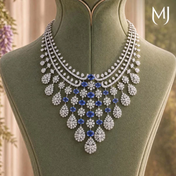 Diamond necklace set