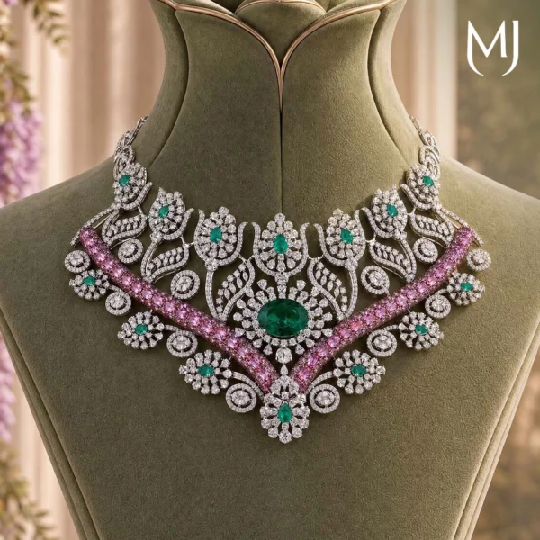 Diamond necklace set